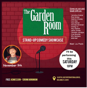 Comedy: The Garden Room (Sleuths) @ Sleuths Dinner Theater (The Garden Room)