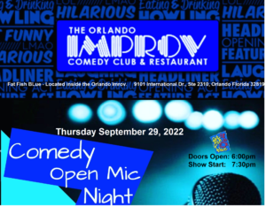 Open Mic Night - Fat Fish (The Orlando Improv) @ International Drive - Fat Fish, inside the Improv