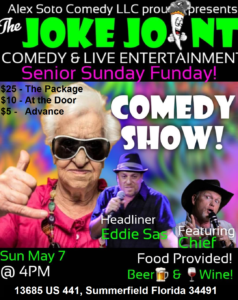COMEDY SHOW - The Joke Joint - SeniorSundayFunday! @ The Joke Joint